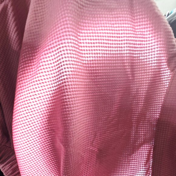 NWT AREA STARS Waffle Knit Crop Lightweight Front Zip Jacket Mauve Pink Small - Picture 13 of 13